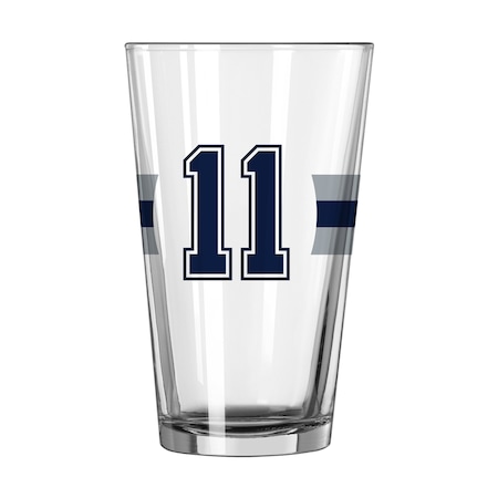 Logo Brands Dallas Cowboys Micah Parsons 16oz Stripe Pint Glass 609P-G16P-16MP